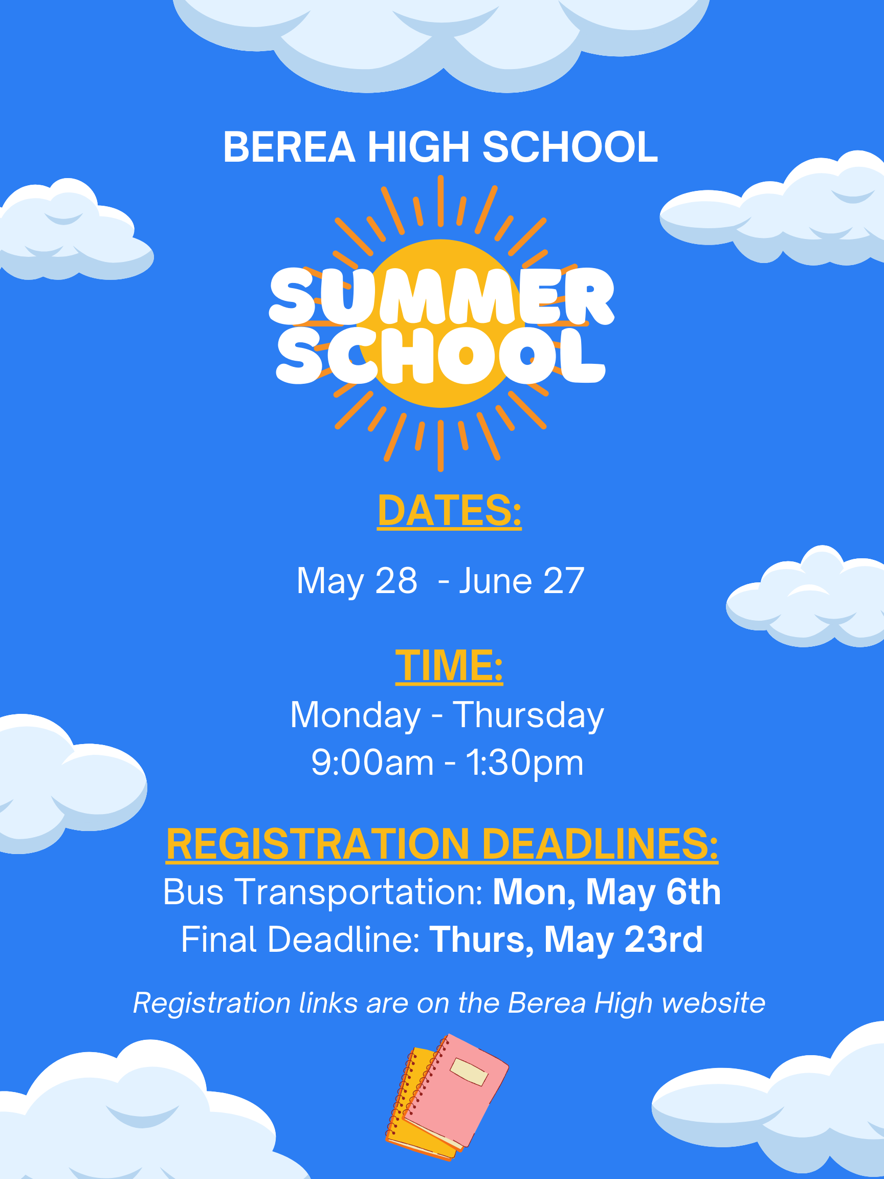 Summer School registration 